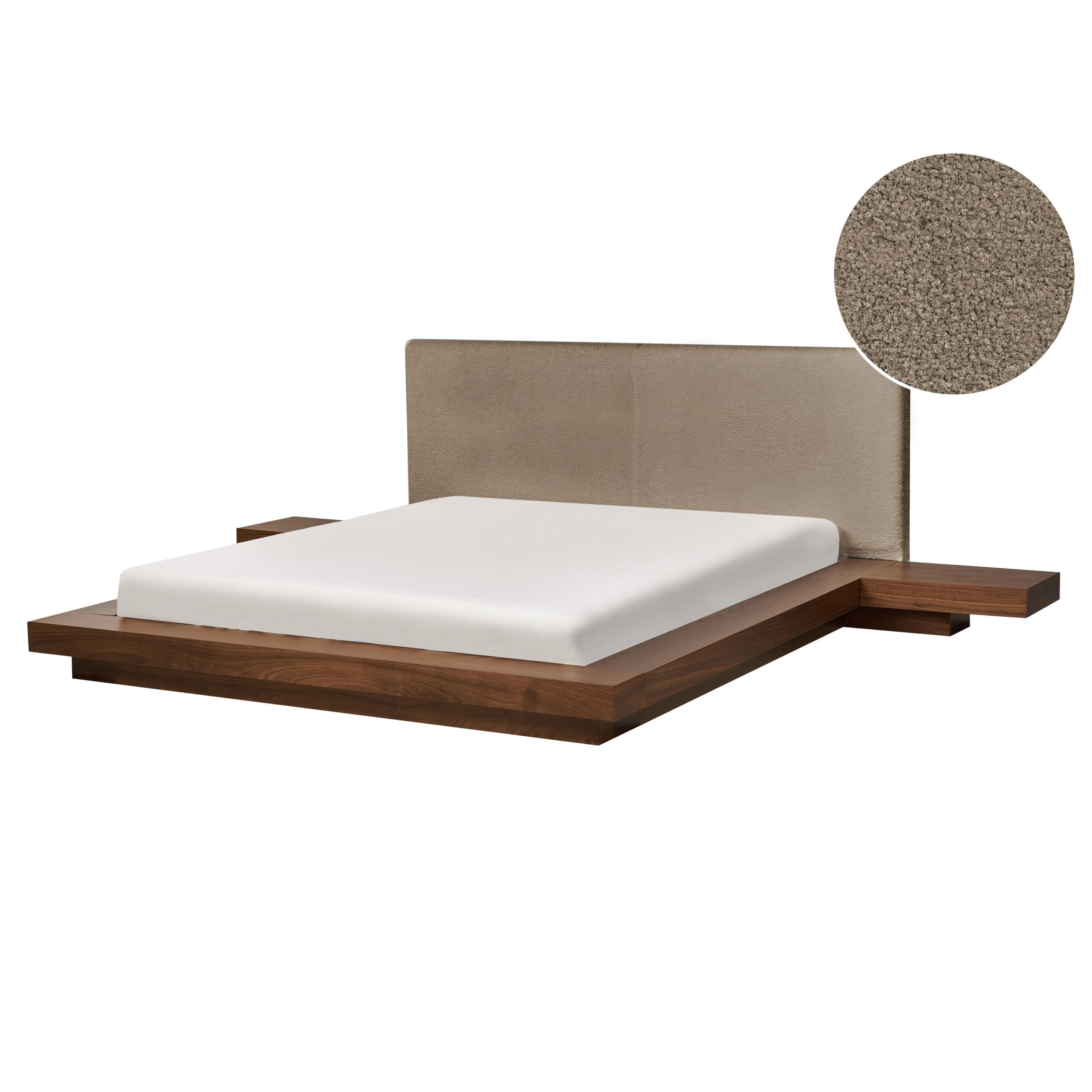 PAT cu somieră 160/200 cm placă MDF taupe Zen