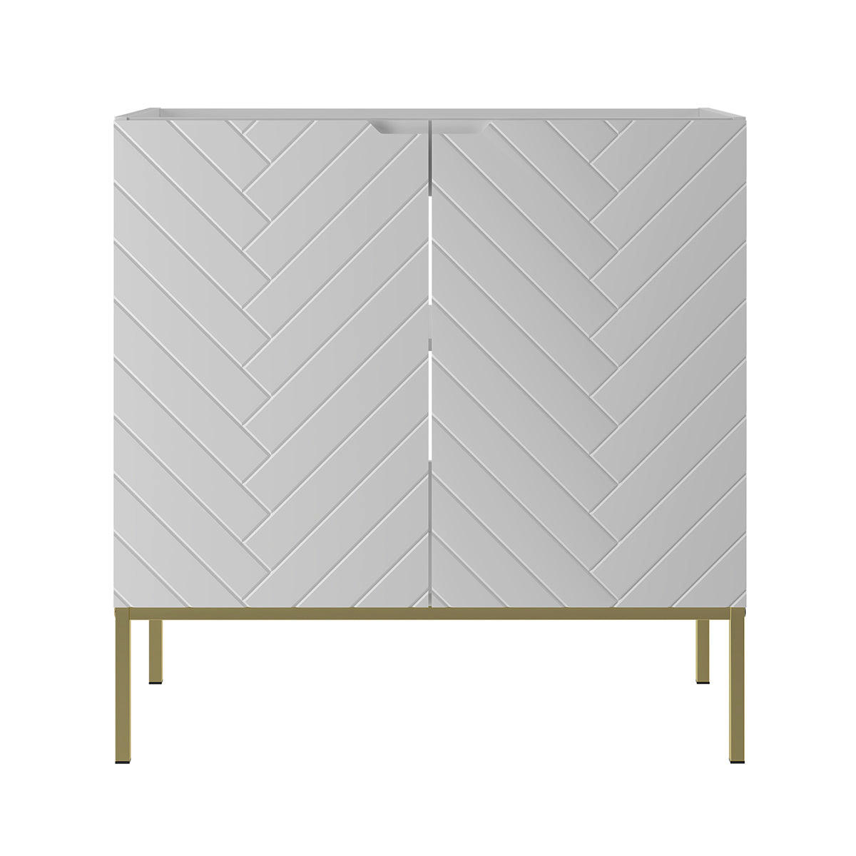 SKŘÍŇKA POD UMYVADLO 80cm Daria Bílá - bílá, kompozitní dřevo (80/82/45.8cm) - Petits-meubles