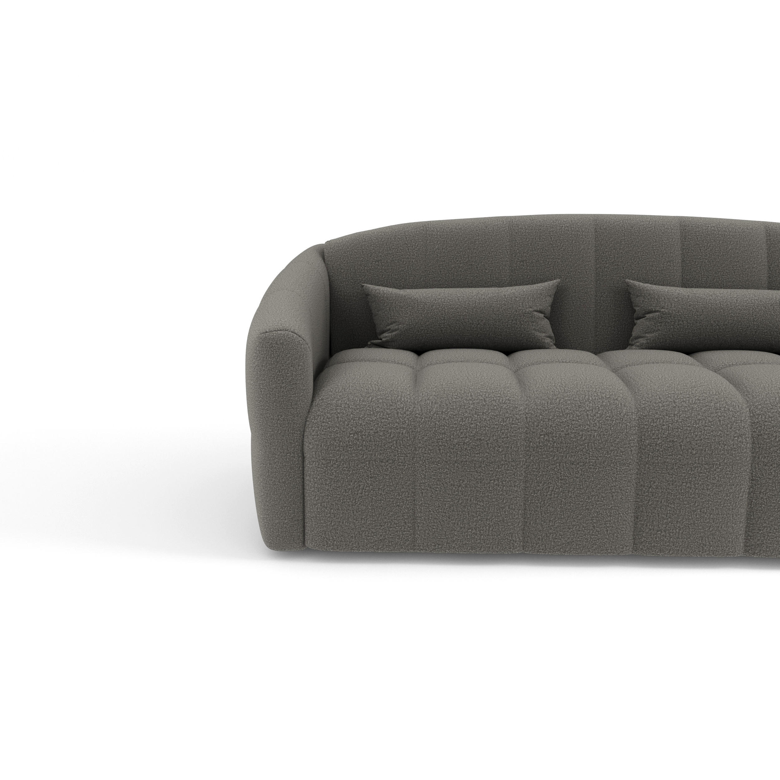 Thumbnail - Sia Home Schlafsofa, Graphit, Textil, 3-Sitzer, Rechteckig, 205x88x108 cm, Wohnzimmer, Sofas & Couches, Schlafsofas