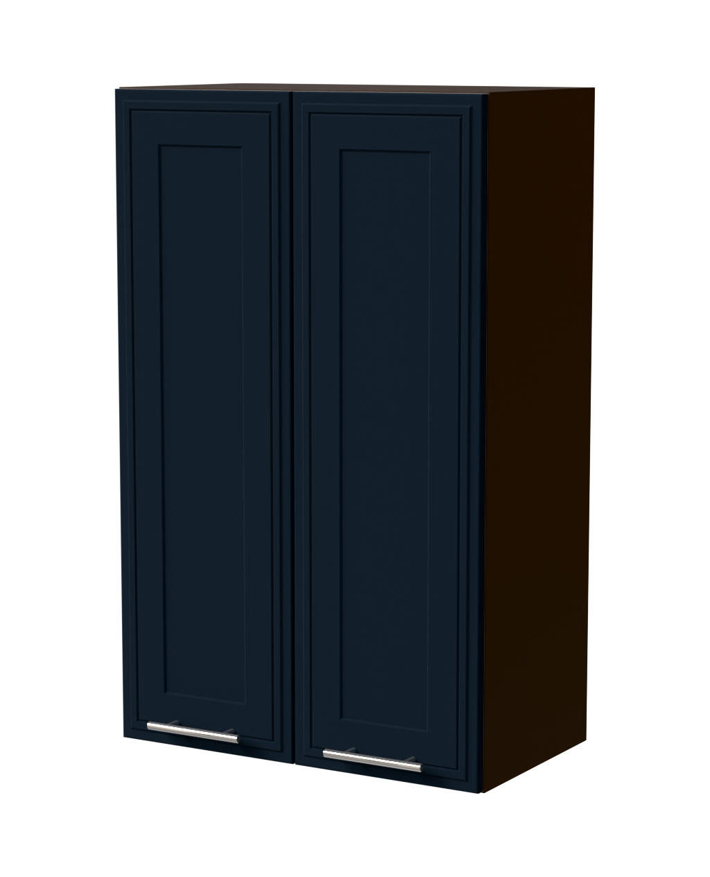 HÄNGESCHRANK Salo W4/60 Lava / Indigo Matt 60 / 32,5 / 96cm - Dunkelgrau/Dunkelblau, Holz/Holzwerkstoff (60/96/32.5cm) - Feldmann-Wohnen