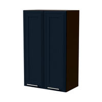 HÄNGESCHRANK Salo W4/60 Lava / Indigo Matt 60 / 32,5 / 96cm - Dunkelgrau/Dunkelblau, Holz/Holzwerkstoff (60/96/32.5cm) - Feldmann-Wohnen