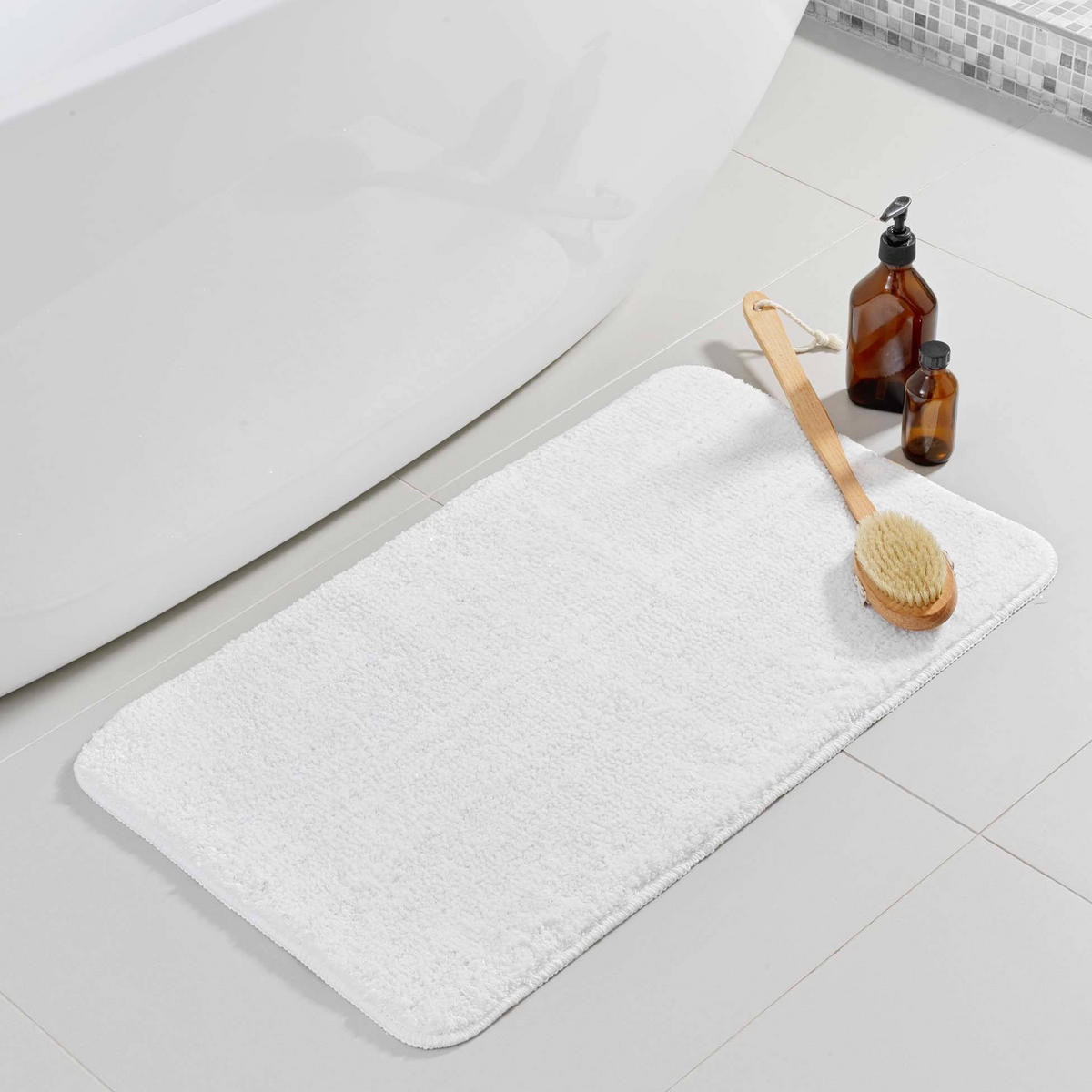BADEMATTE Metropolis 45/75 cm - Weiß, Textil (75/45cm) - Douceur d´intérieur