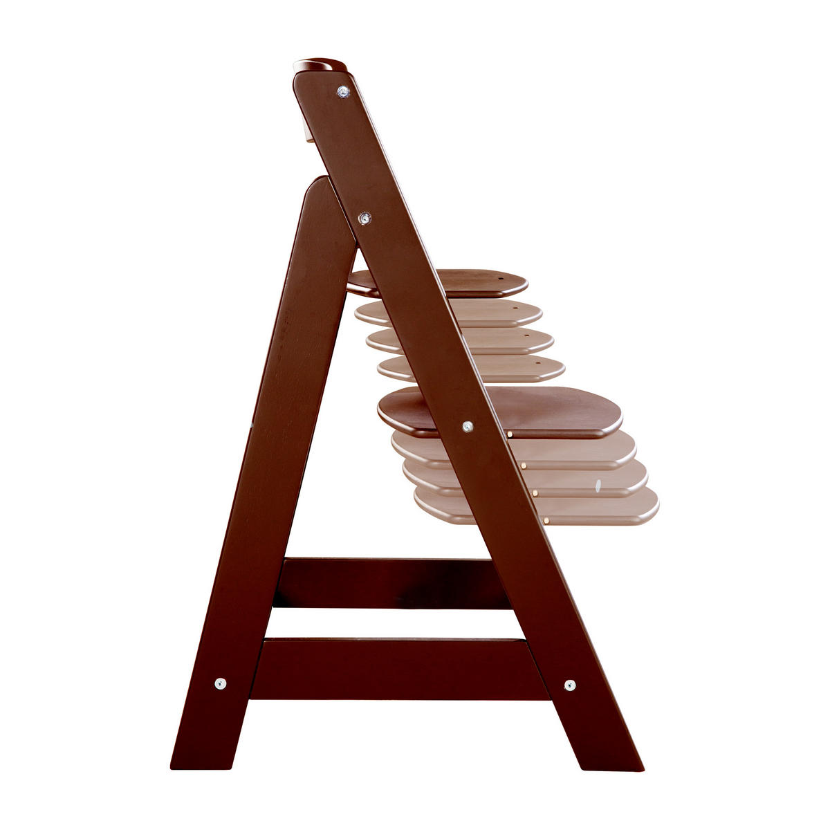 KINDERHOCHSTUHL Sit Up Flex Braun - Dunkelbraun, Holzwerkstoff (44.5/80/54cm) - Roba