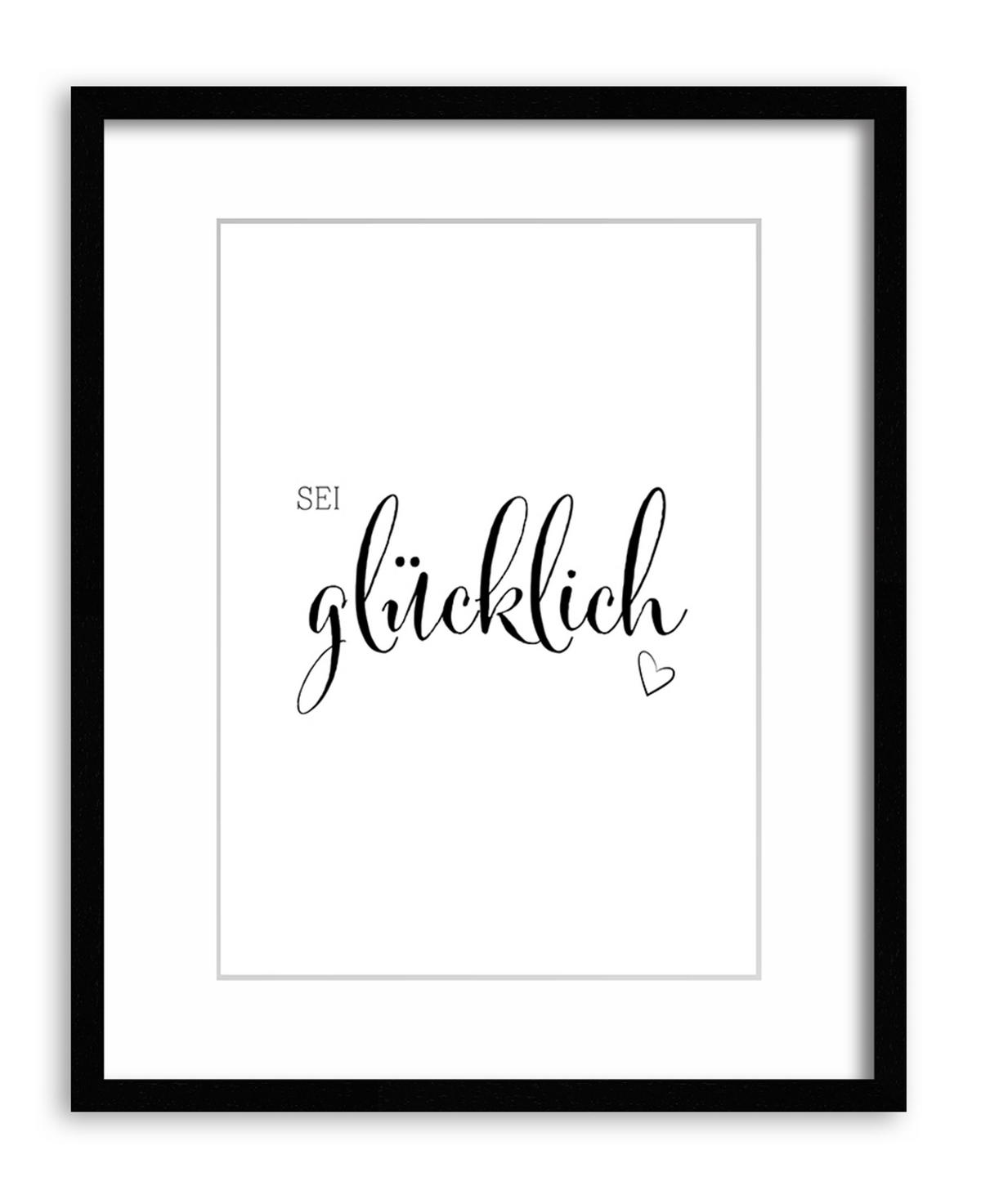 POSTER DIN A4 21x29,7xm Motivation Spruch schwarz weiß - Weiß, Papier (21/29.7/2cm) - artissimo