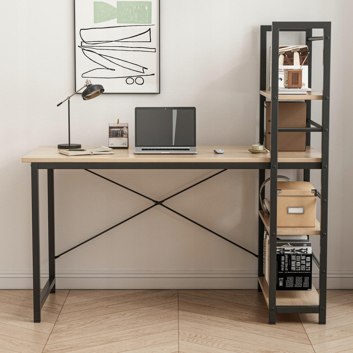 SCHREIBTISCH, braun 119.5x48x120cm - Braun, Holzwerkstoff (48/119.5/120cm)