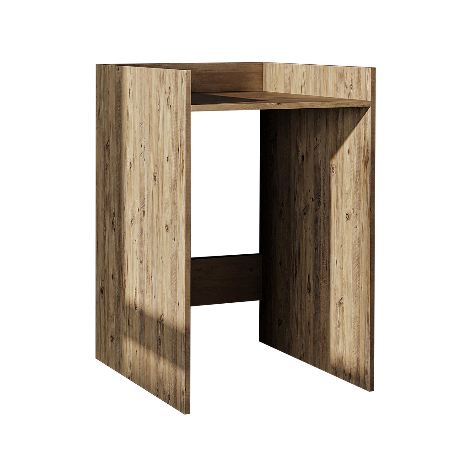 WASCHMASCHINENSCHRANK DERIN-I 65cm Breit, 99cm Hoch - Eichefarben, Holzwerkstoff (65/99/60cm)