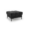 POUF Mamaia aus Samt dunkelgrau - Dunkelgrau, Textil (60/41/60cm) - Micadoni