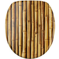 WC Sitz mit Absenkautomatik Bambusa - Braun, Holzwerkstoff (38/6/47cm) - Sanilo