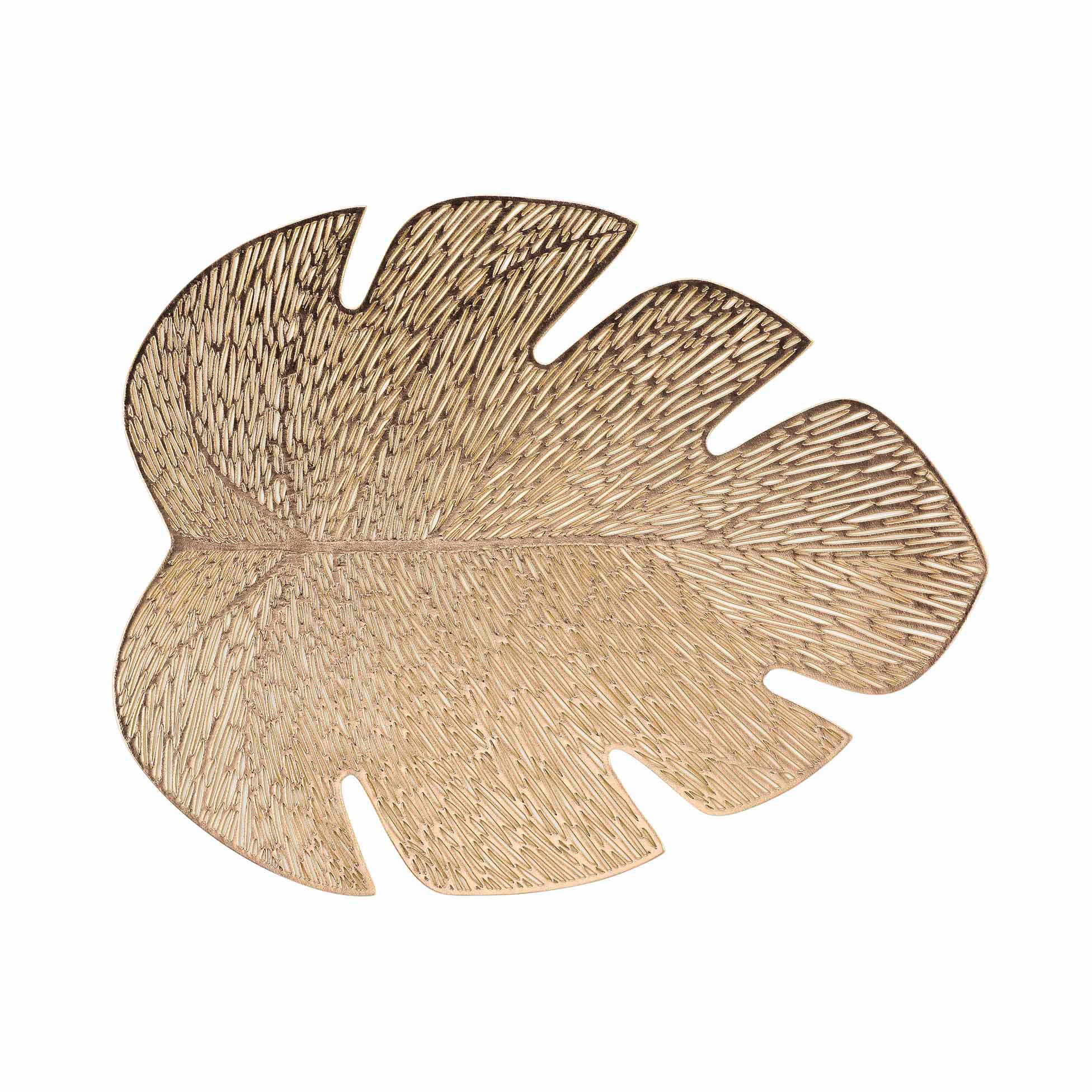TISCHSET Blattform 36/46 cm - Goldfarben, Kunststoff (46cm) - Douceur d´intérieur