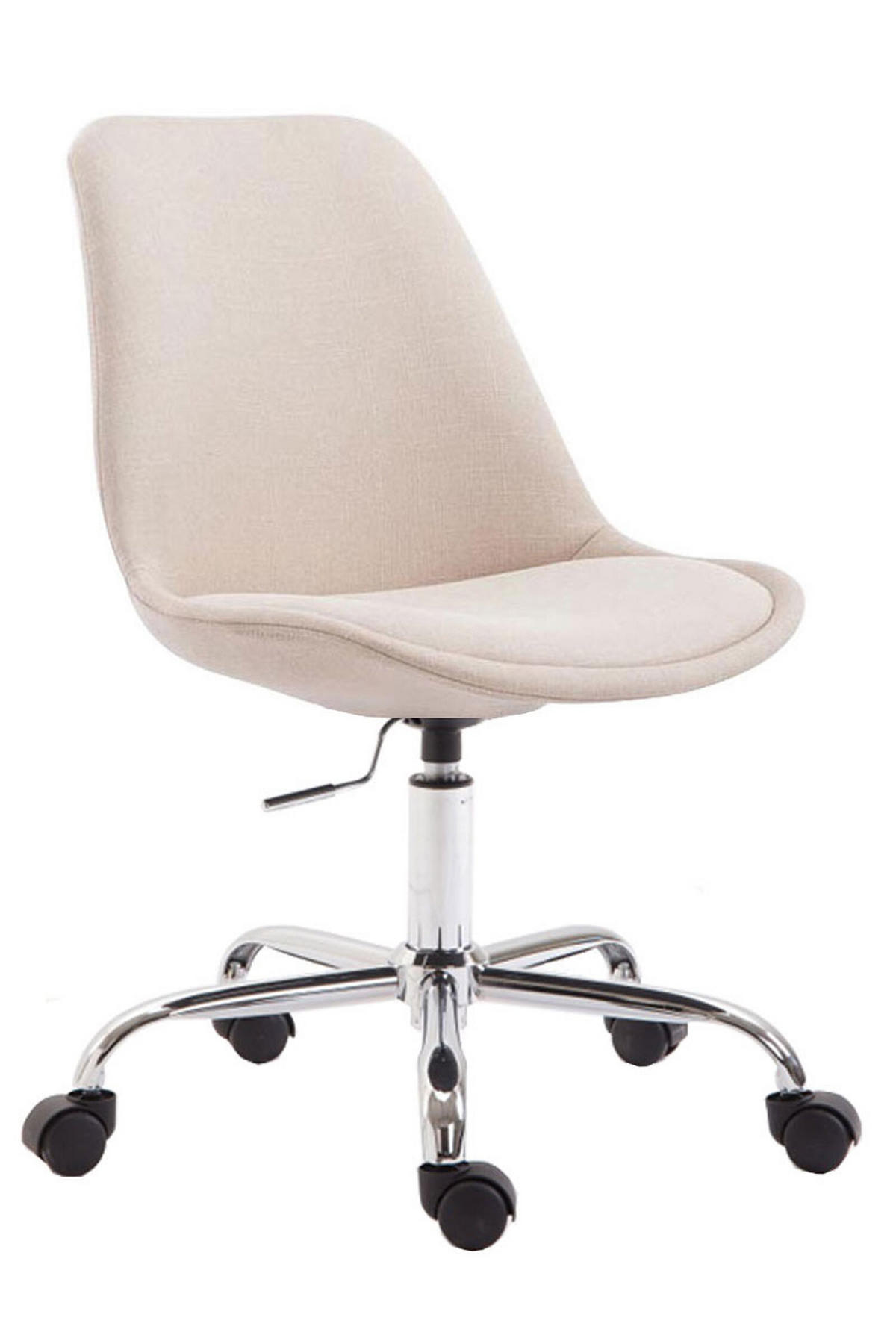 BÜROSTUHL Toulon, Stoff Creme - Creme, Textil/Metall (48/52/54cm) - TPFLiving