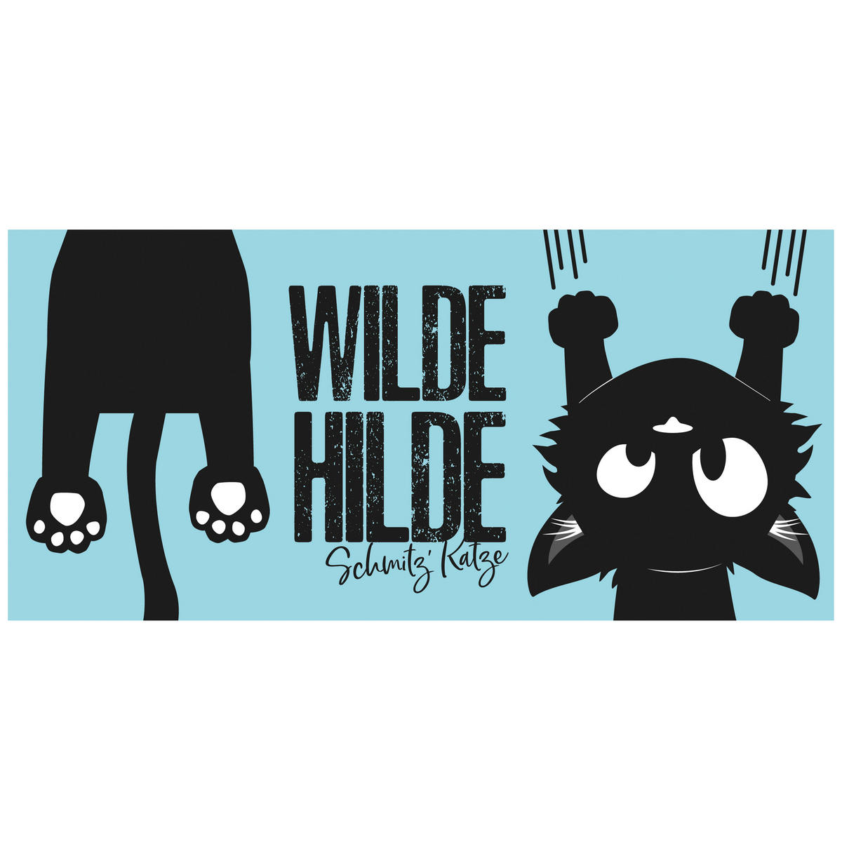 KAFFEEBECHER Ralf Schmitz Wilde Hilde Schmitz' Katze Blau 320 ml - Blau, Keramik (0.32L) - United Labels