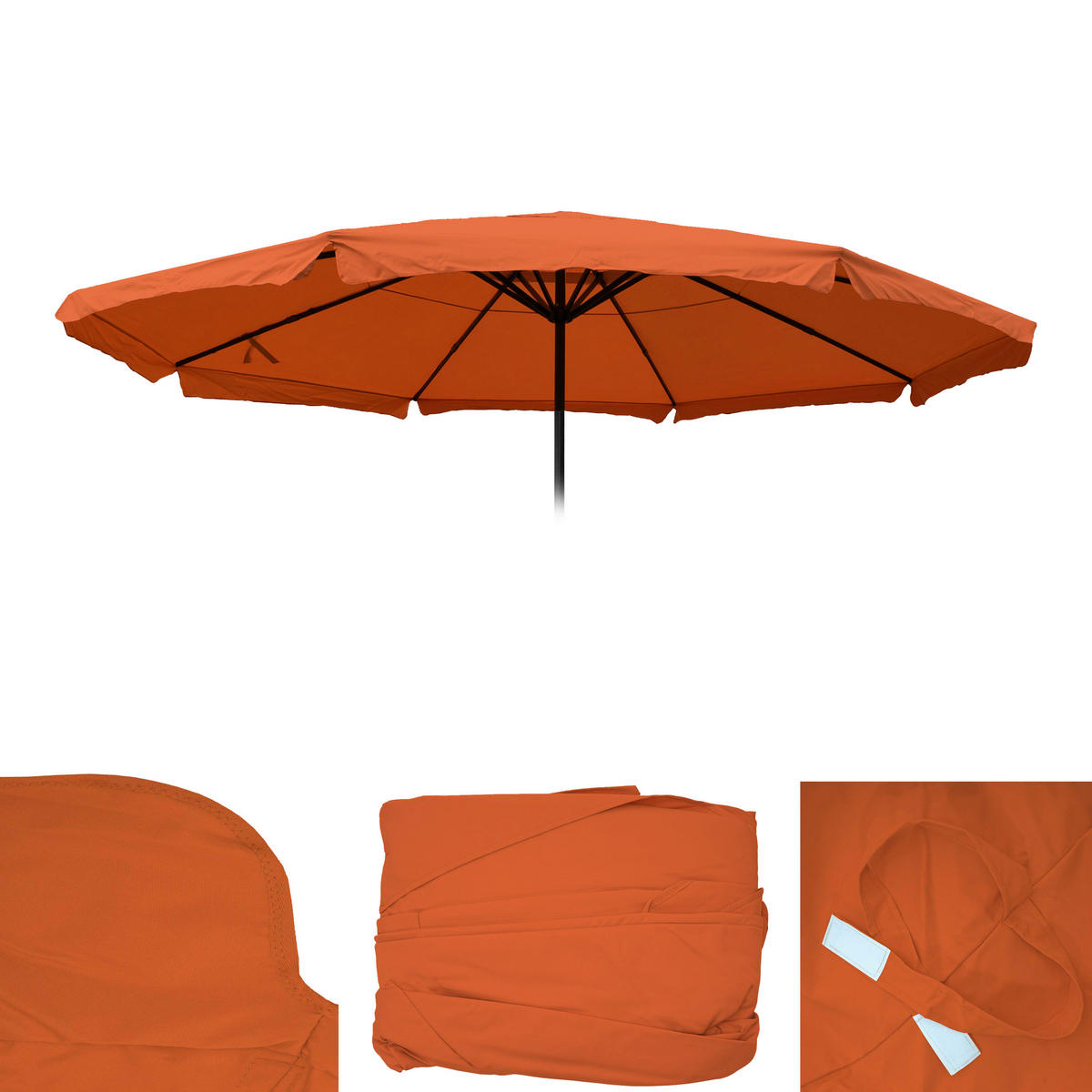 ERSATZ-BEZUG FÜR SCHIRM PRO Orange - Orange, Textil (500/500cm) - MCW