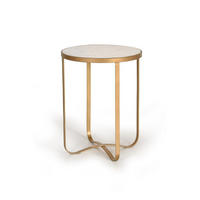 COUCHTISCH aus Marmor - Weiß, Holz (45/45/60cm) - Giner y Colomer
