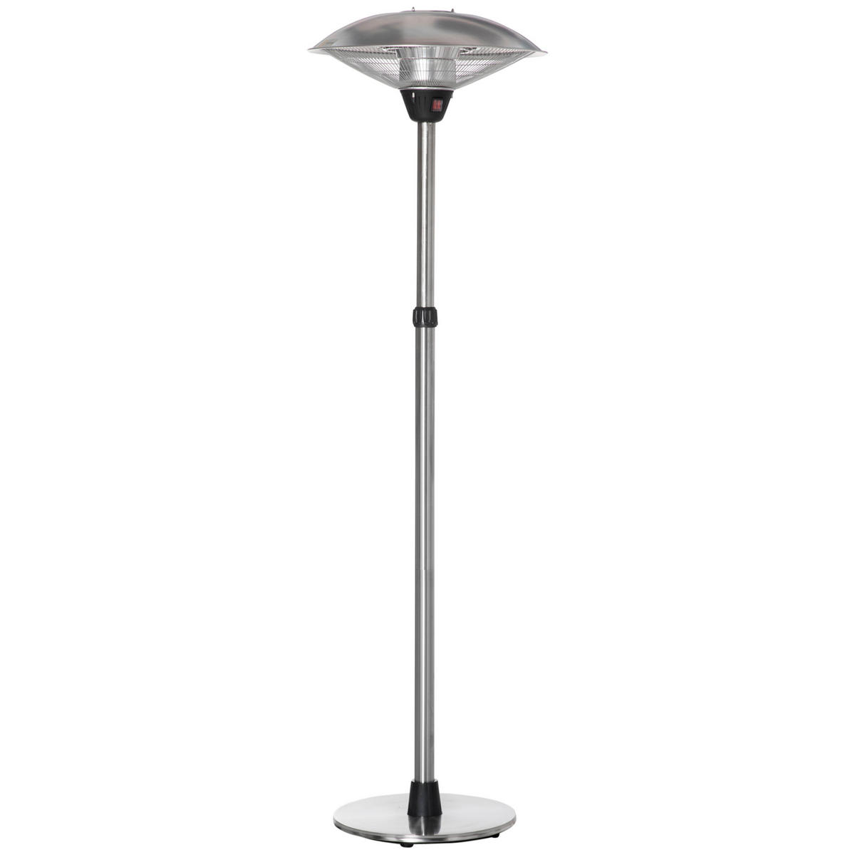 HEIZSTRAHLER DE-18918 3000 W, 3 Heizstufen, höhenverstellbar Silber - Silberfarben, Metall (58.5/200/58.5cm) - ComfortXL