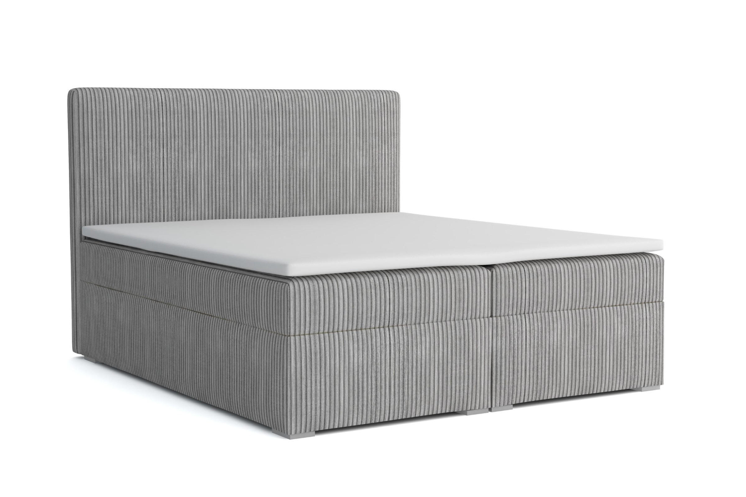 Deine Möbel 24 Boxbett Hellgrau 200x200 cm