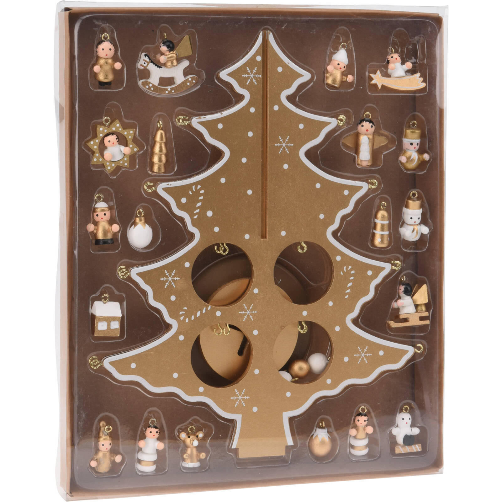 WEIHNACHTSBAUM Holzdekoration 26 cm - Braun, Holzwerkstoff (24.5/29cm) - Home Styling Collection