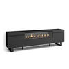 TV-SCHRANK mit Elektrokamin, schwarz, 200/35/57cm - Anthrazit, Holzwerkstoff (200/57/35cm) - Skraut Home