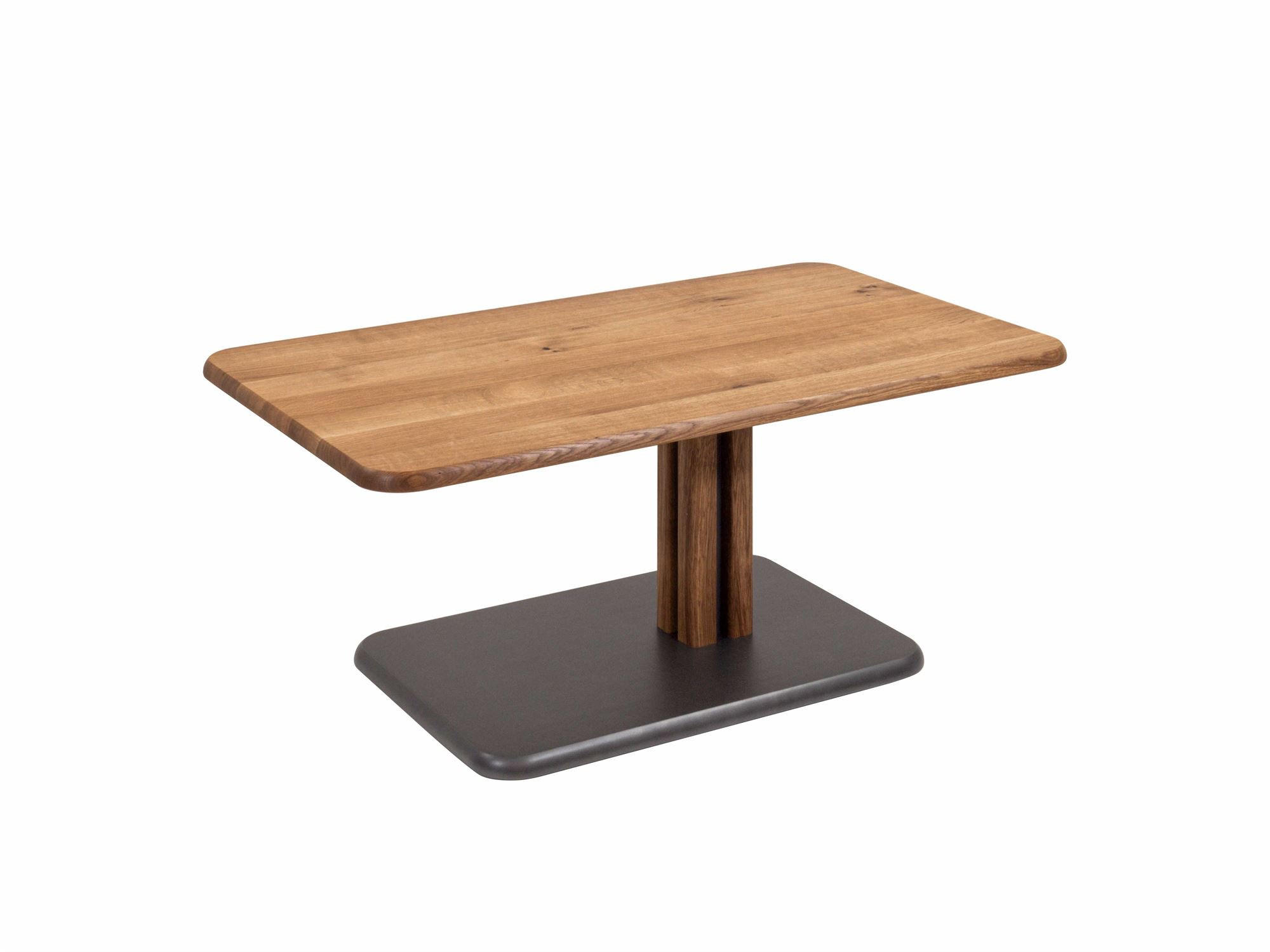 58aufmkessel Couchtisch Wildeiche, Anthrazit 60x60x100 cm