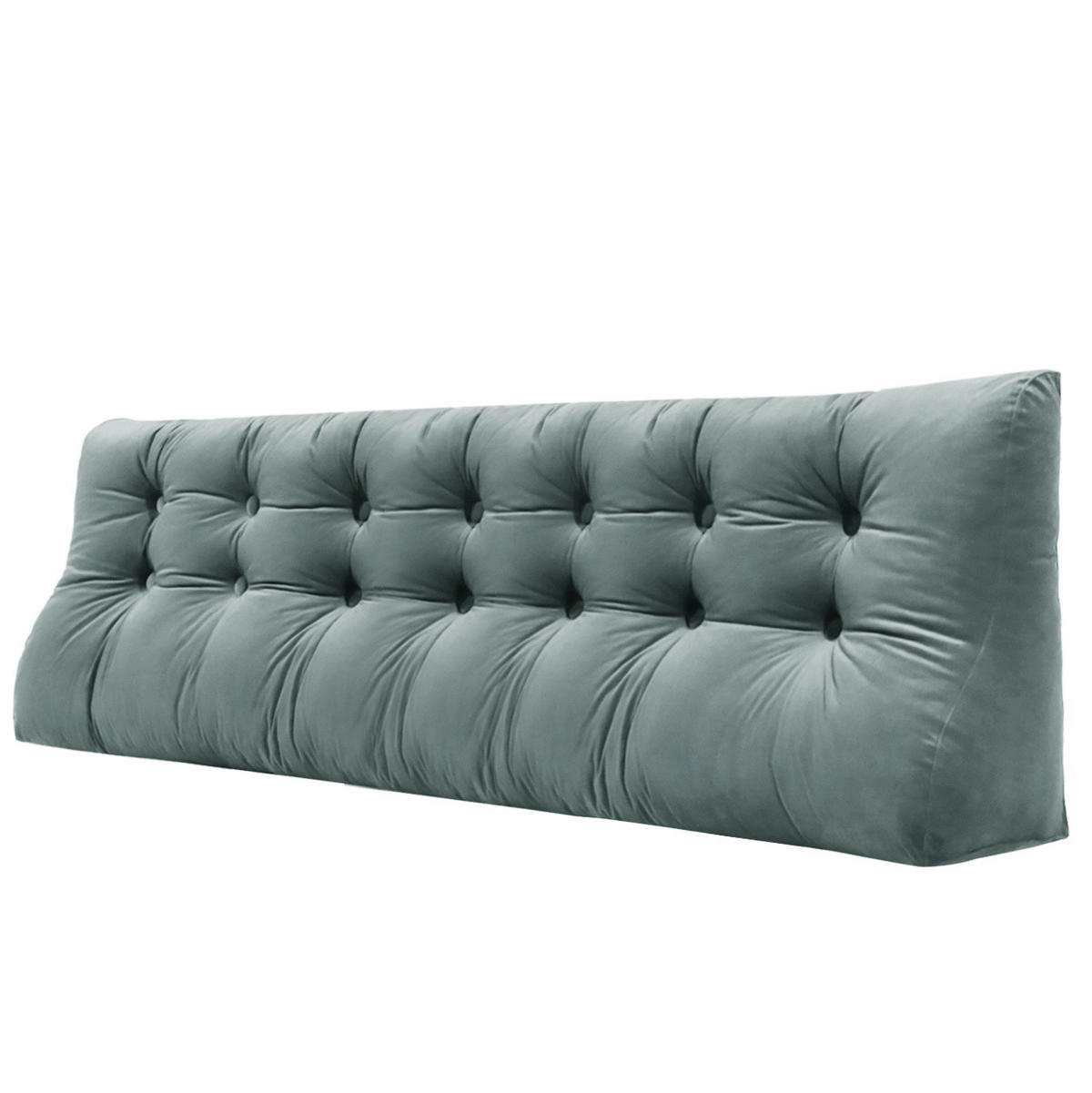 RÜCKENKISSEN Körperkontur Samtlook Grau 200 cm - Grau, Textil (55/200cm) - Vercart