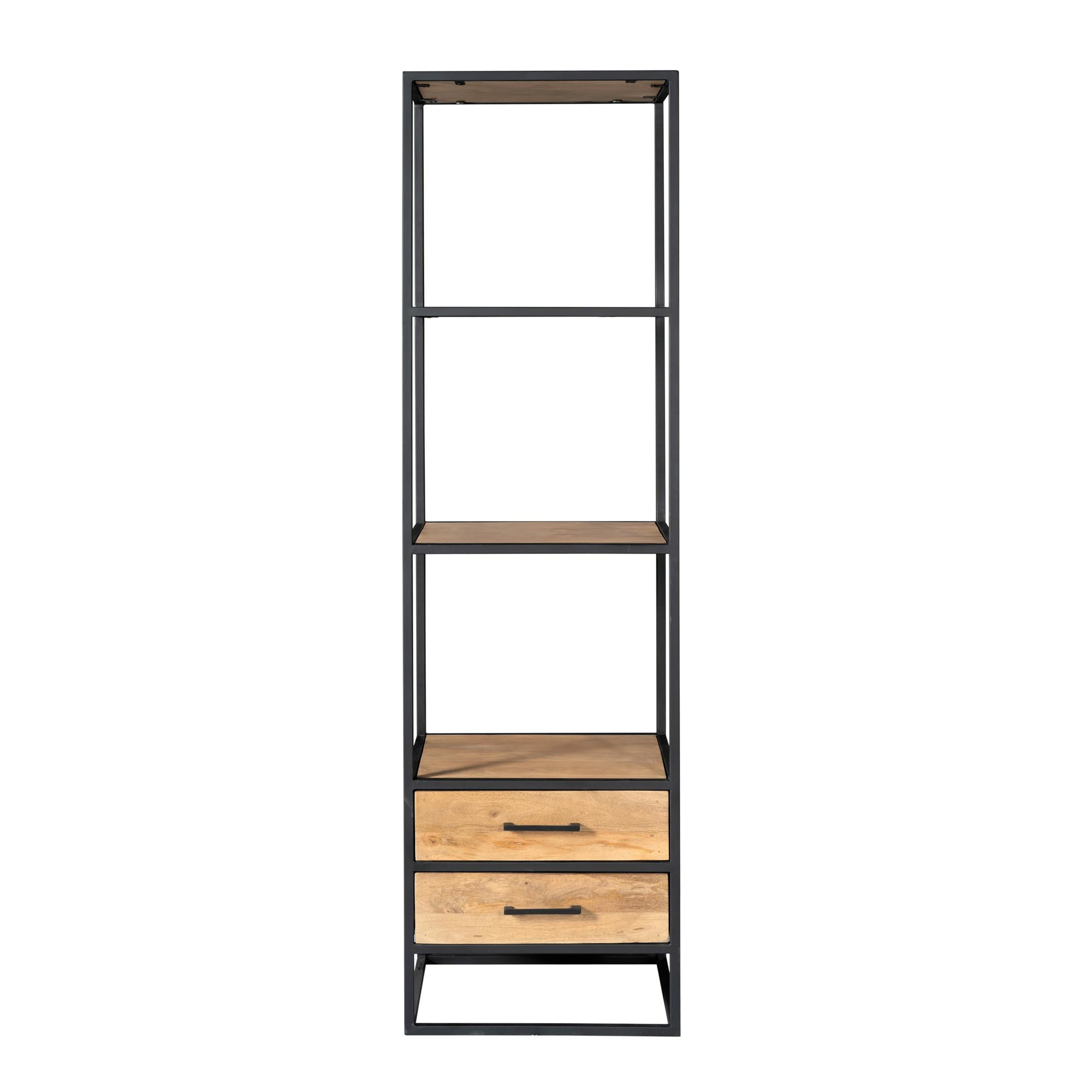 BÜCHERREGAL Dakota Braun 45/55/200 cm - Braun, Holz (55/200/45cm) - Starfurn