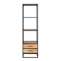 BÜCHERREGAL Dakota Braun 45/55/200 cm - Braun, Holz (55/200/45cm) - Starfurn