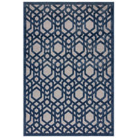 OUTDOOR-TEPPICH Marokkanisches-Mosaik, winterfest STOUR LIAM, Blau-Grau 120x170 cm - Blaugrau, Textil (120/170cm) - KADIMA DESIGN