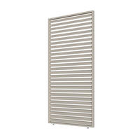 SEITENWAND 113cm Lamellenwand für Pergola Ivory Sand - Beige, Metall (113/235/6cm) - WEIDE