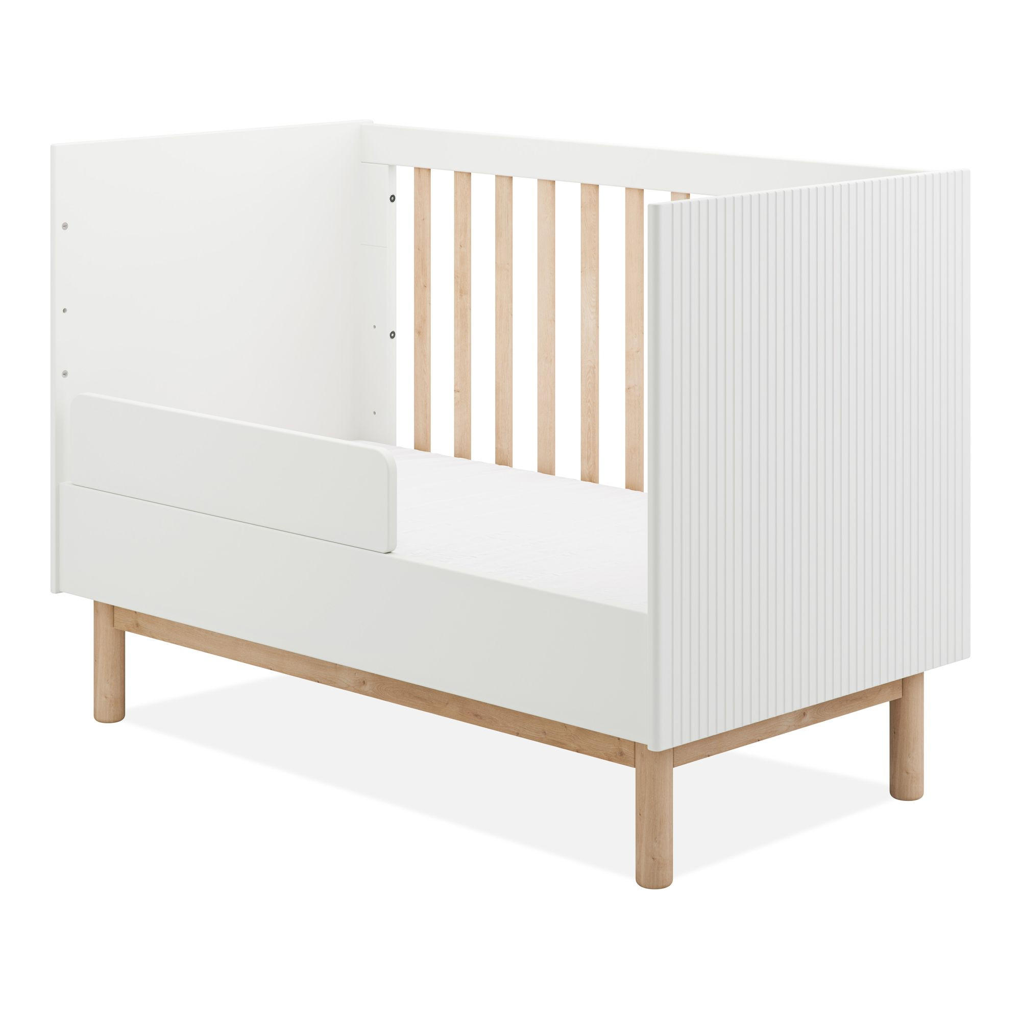 Thumbnail - Konsimo® Bett-Umbauseiten, Weiß, Holzwerkstoff, 75x15x2 cm, Babymöbel, Babybetten