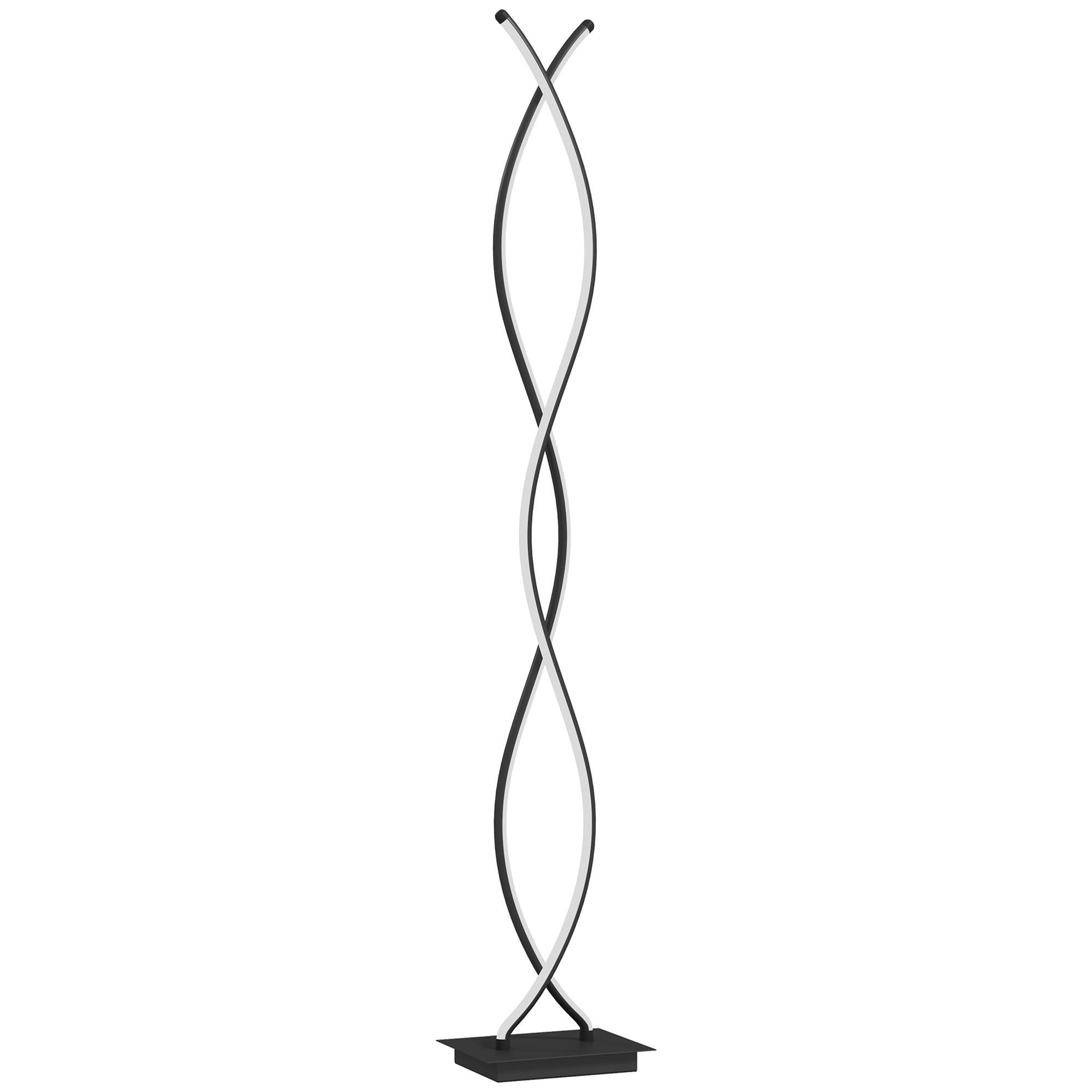 Homcom Stehlampe Schwarz 20x144x25 cm