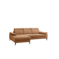 ECKSOFA Margit Mit Schlaffunktion - Braun, Holzwerkstoff/Textil (276/184cm) - Fun Möbel