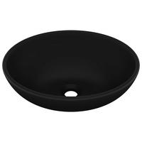 WASCHBECKEN Lange 40/33/13.5 cm - Schwarz, Keramik (40/13.5/33cm) - Nettlife