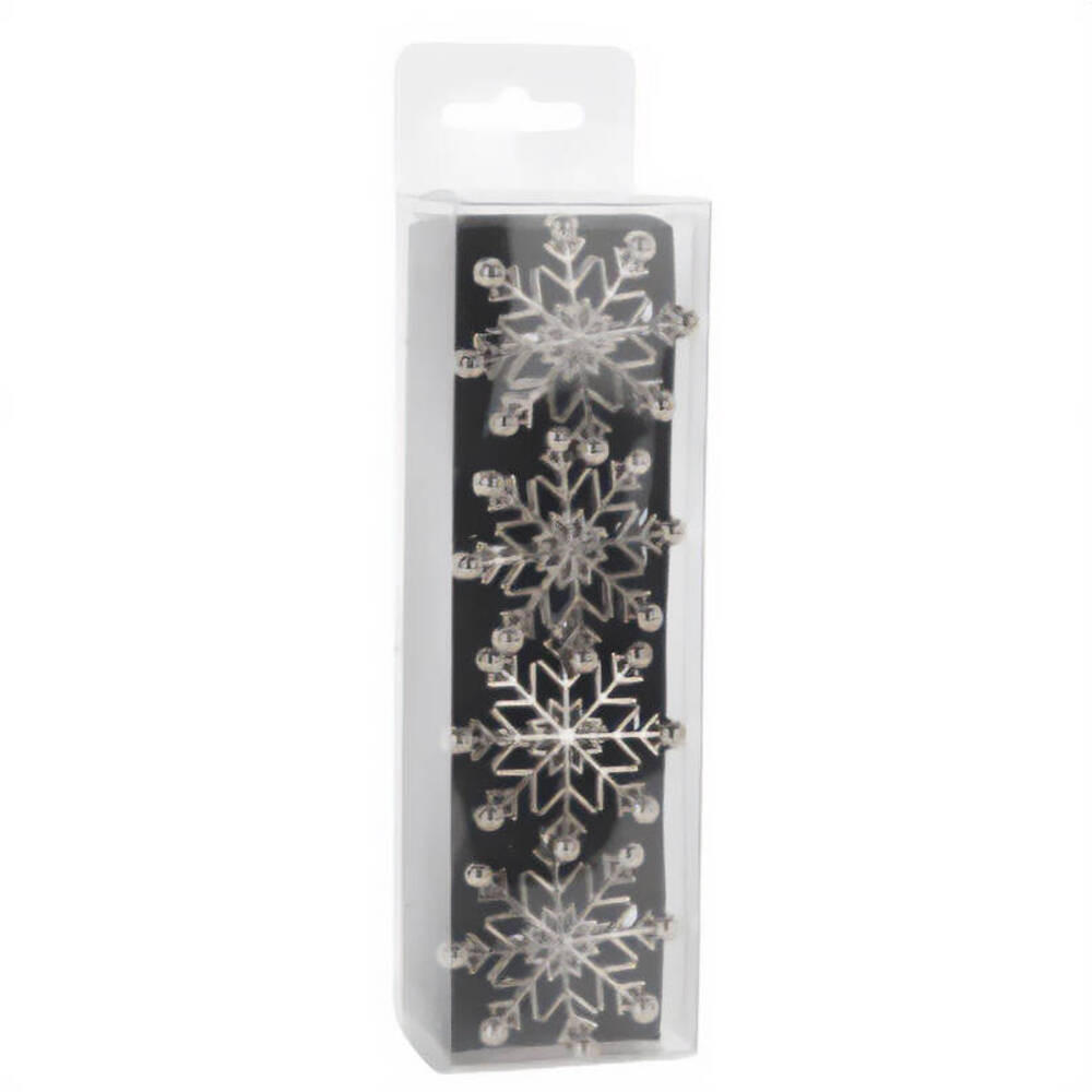 SERVIETTENRINGE Weihnachtsmotiv Silber 4er-Set - Silberfarben, Metall (4/4/5cm) - Home Styling Collection