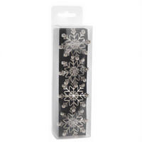 SERVIETTENRINGE Weihnachtsmotiv Silber 4er-Set - Silberfarben, Metall (4/4/5cm) - Home Styling Collection