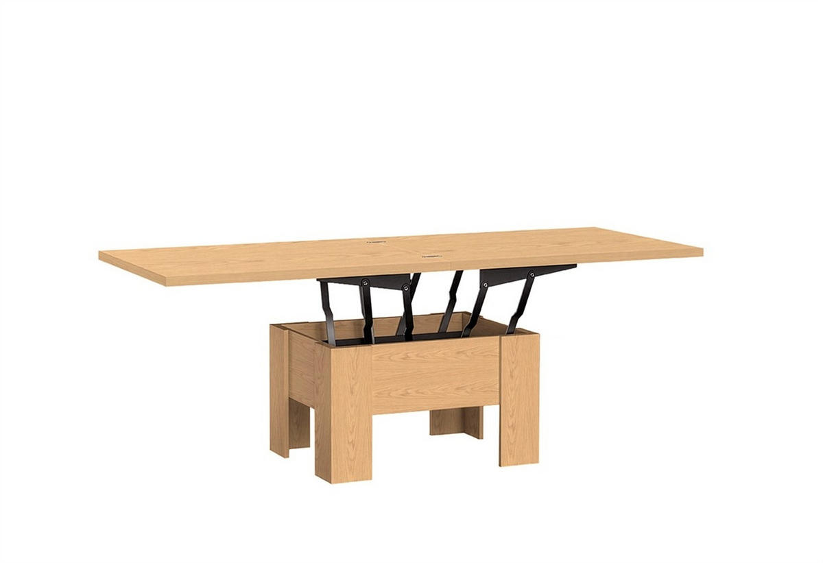 ESSTISCH ROKAR Ausziehbar 100 - 200 / 80 x 78 cm - Wildeiche/Eichefarben, Holz (100/80/78cm) - MASSENO
