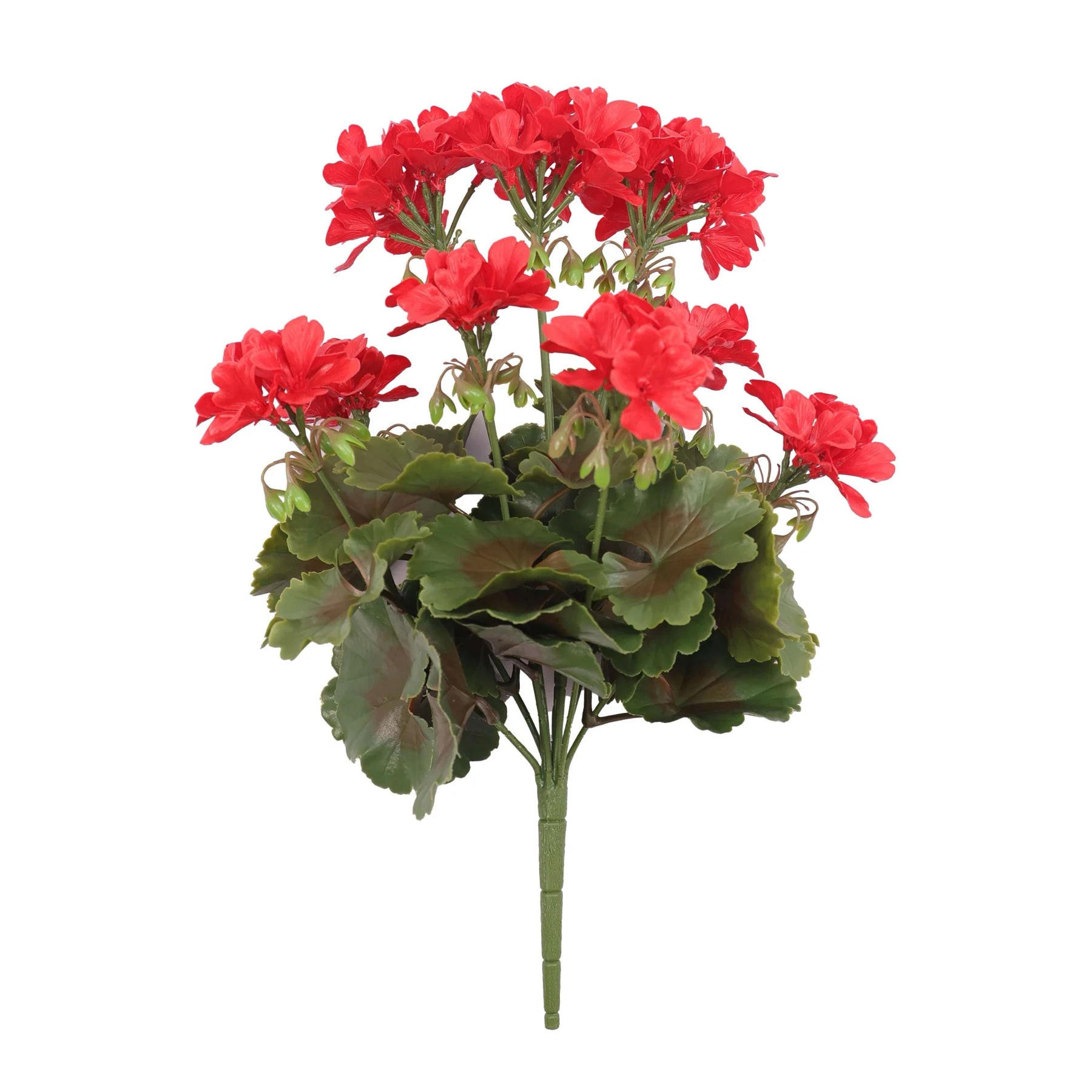KUNSTPFLANZE Künstliche Geranie - Perla 40 cm rot - Rot, Kunststoff (50cm) - aplanta