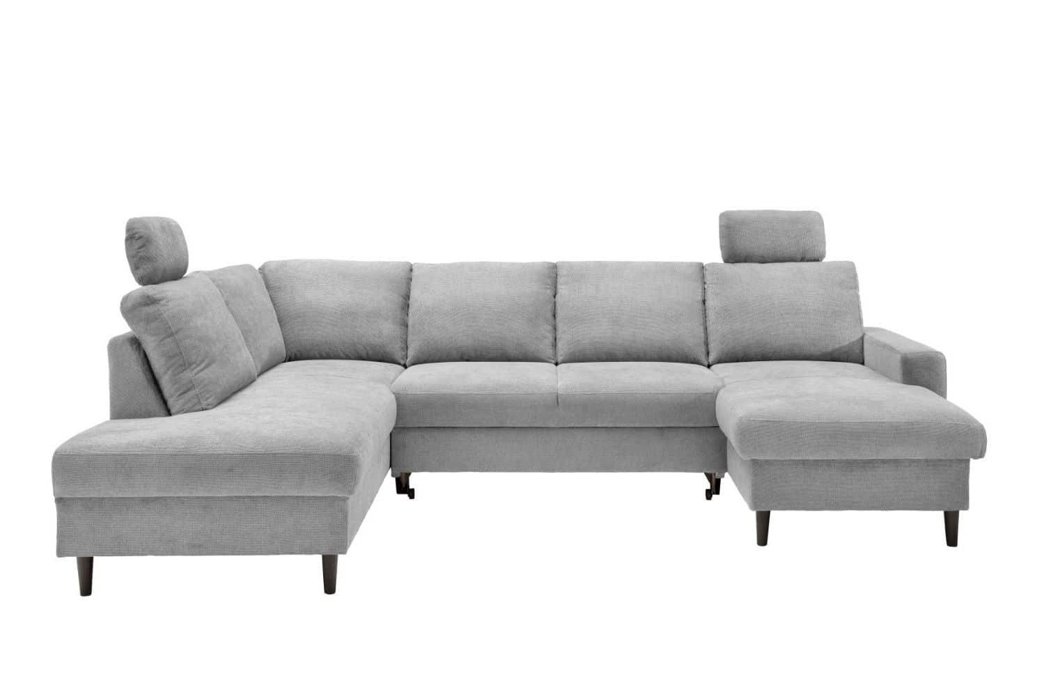 myHomelando Wohnlandschaft Grau 305x88x200 cm