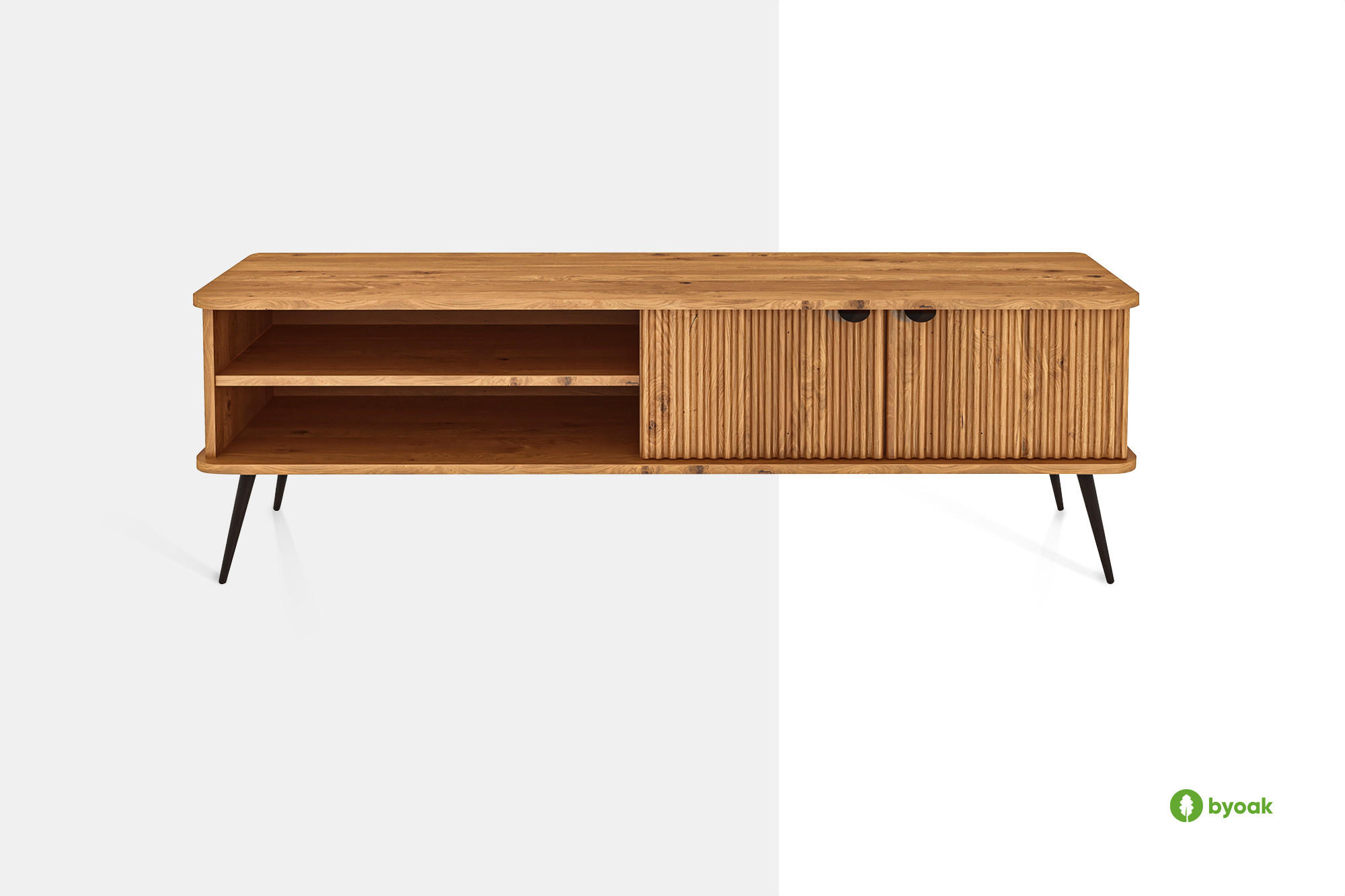 LOWBOARD LINA Kernbuche - Kernbuche, Holz (180/57/46cm) - byoak
