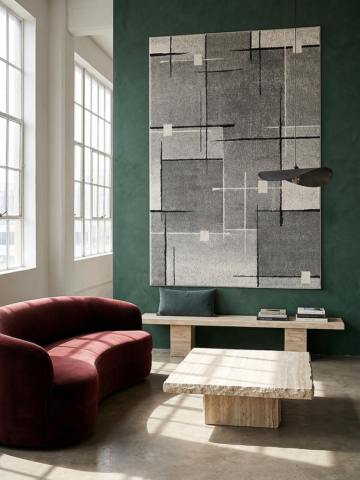 TEPPICH Niederflor Patchwork THUR Polypropylen Grau 80 x 140 cm - Grau, Textil (200/280cm) - KADIMA DESIGN