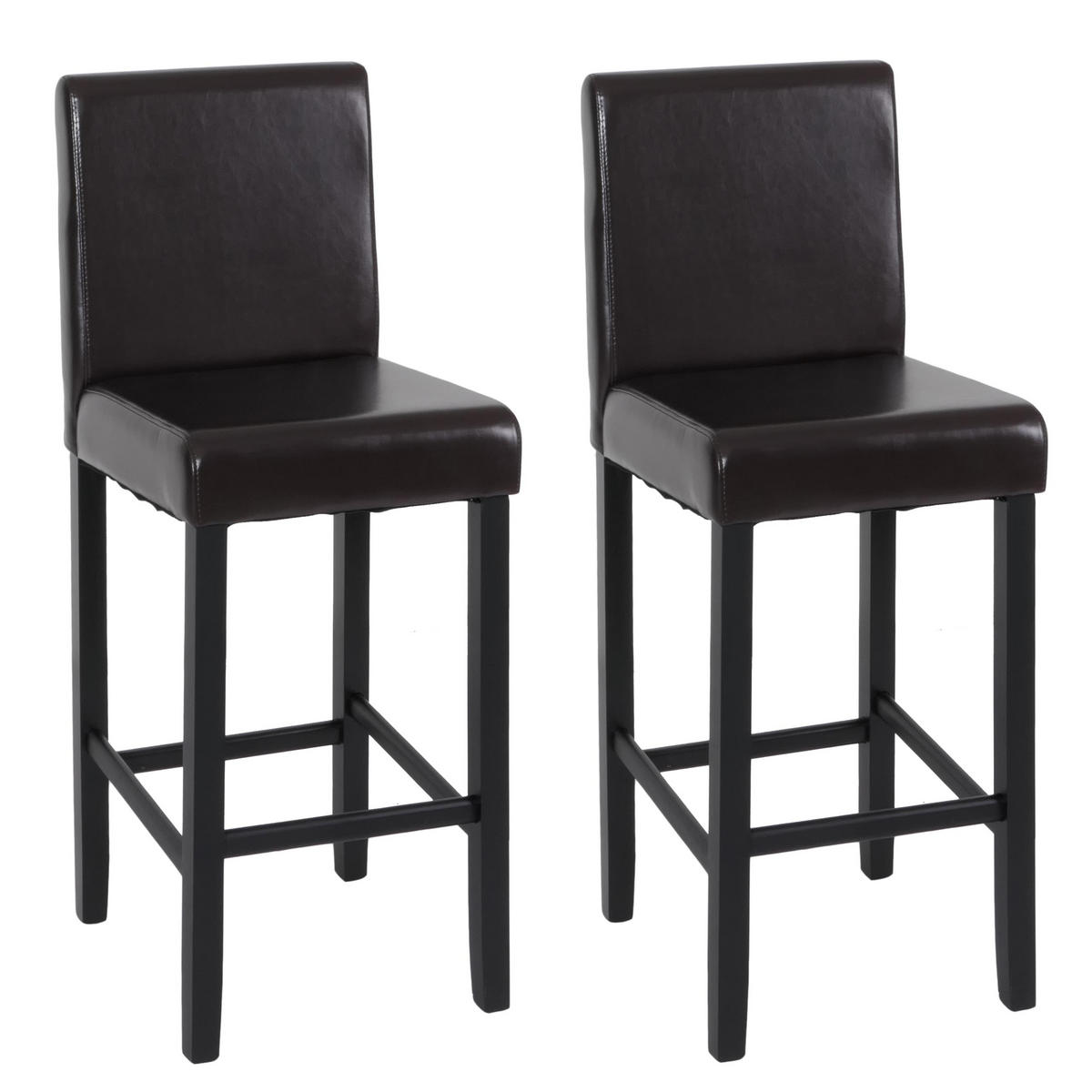 BARHOCKER Braun 2er-Set - Braun, Holz (41/112/37cm) - MCW