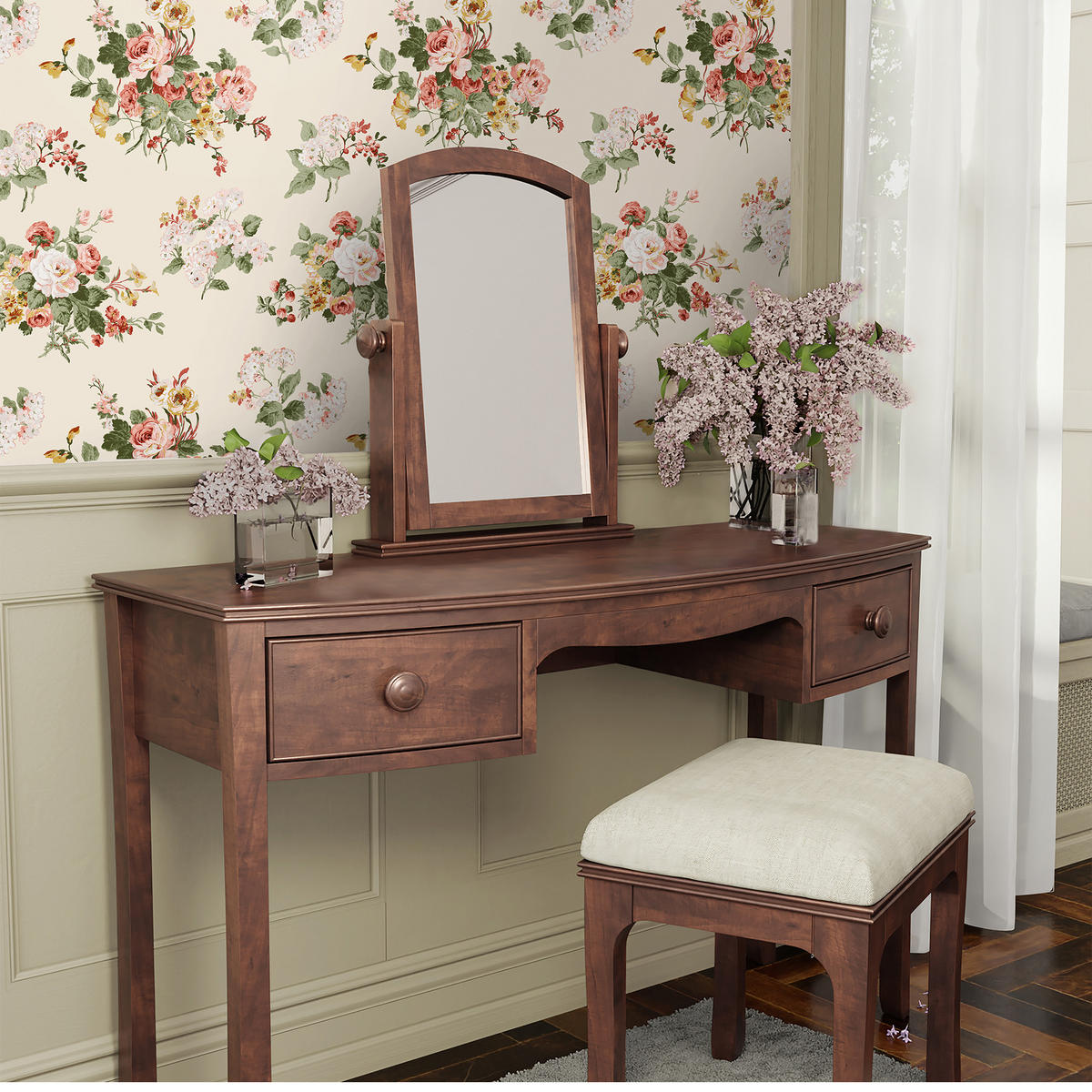 VLIESTAPETE Rosemore - Multicolor, Papier/Kunststoff (52/1000cm) - LAURA ASHLEY