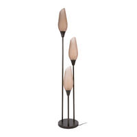 STEHLEUCHTE Cocoon Braun 35/35/168 cm - Braun, Glas (35/35/168cm) - Hoyz Collection