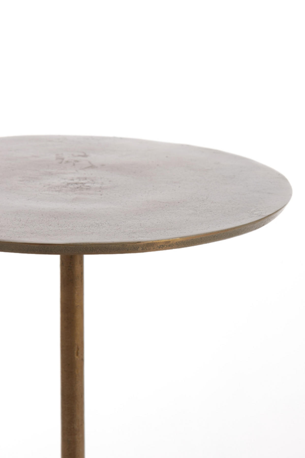 BEISTELLTISCH Dimphy Bronze Ø35/50 cm - Bronzefarben, Metall (35/35/50cm) - Light & Living
