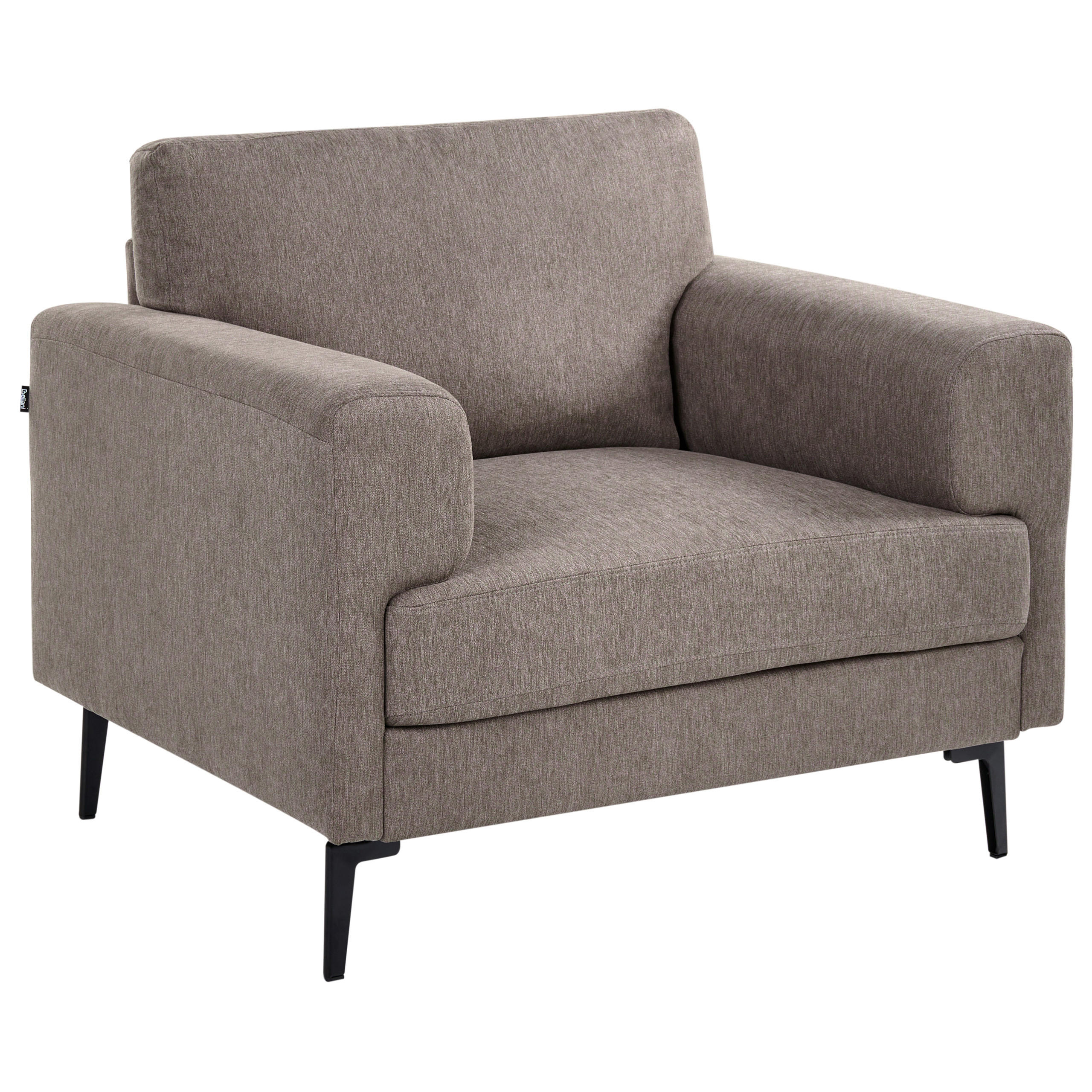 Beliani Sessel Braun, Schwarz 102x85x65 cm