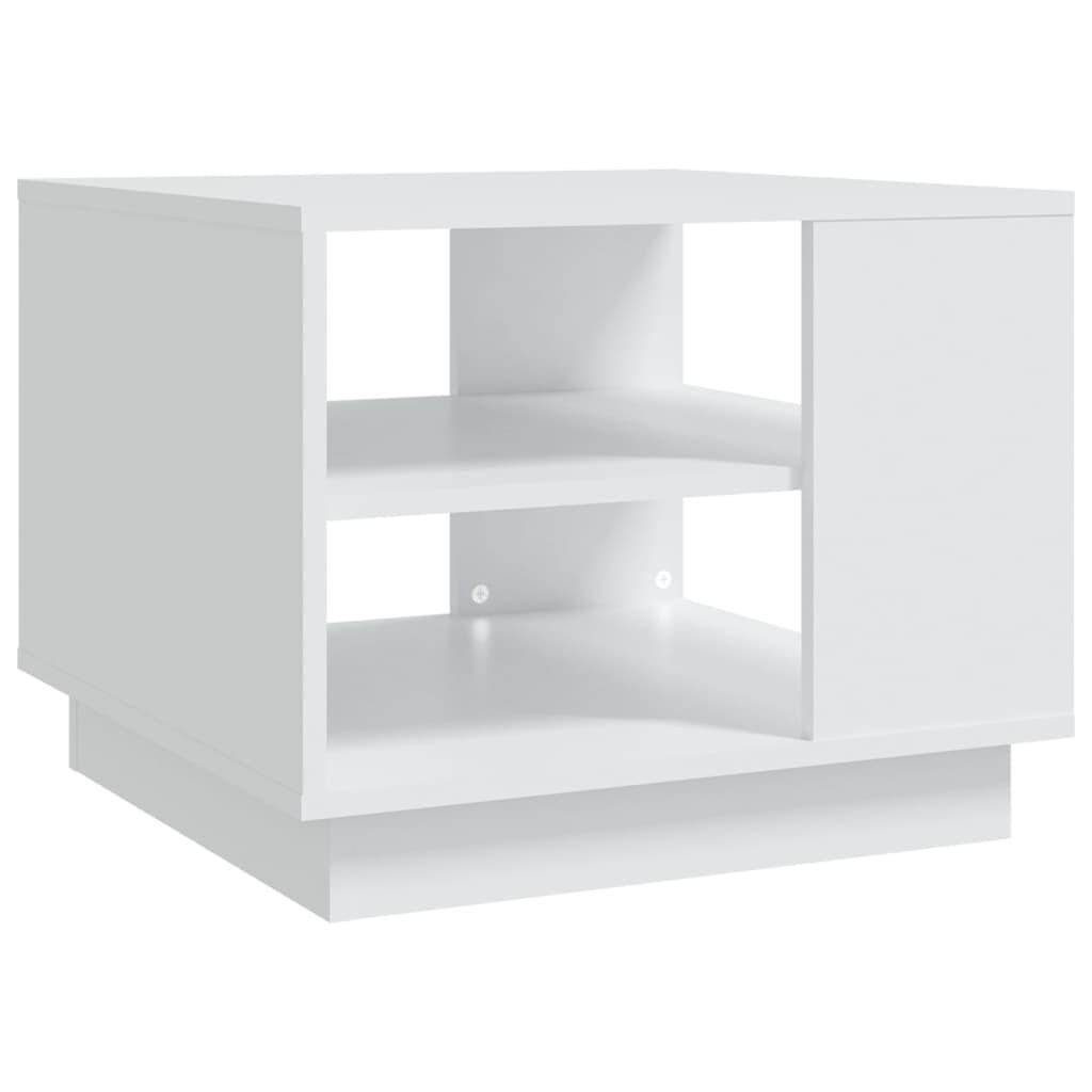 furnicato Couchtisch Weiß 55x43x55 cm