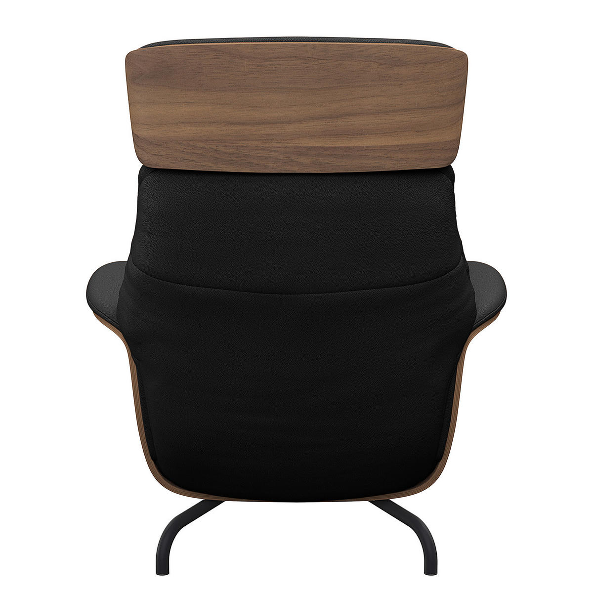 RELAXLIEGE - Echtleder - Schwarz, Leder/Metall (83/103/147cm) - home24