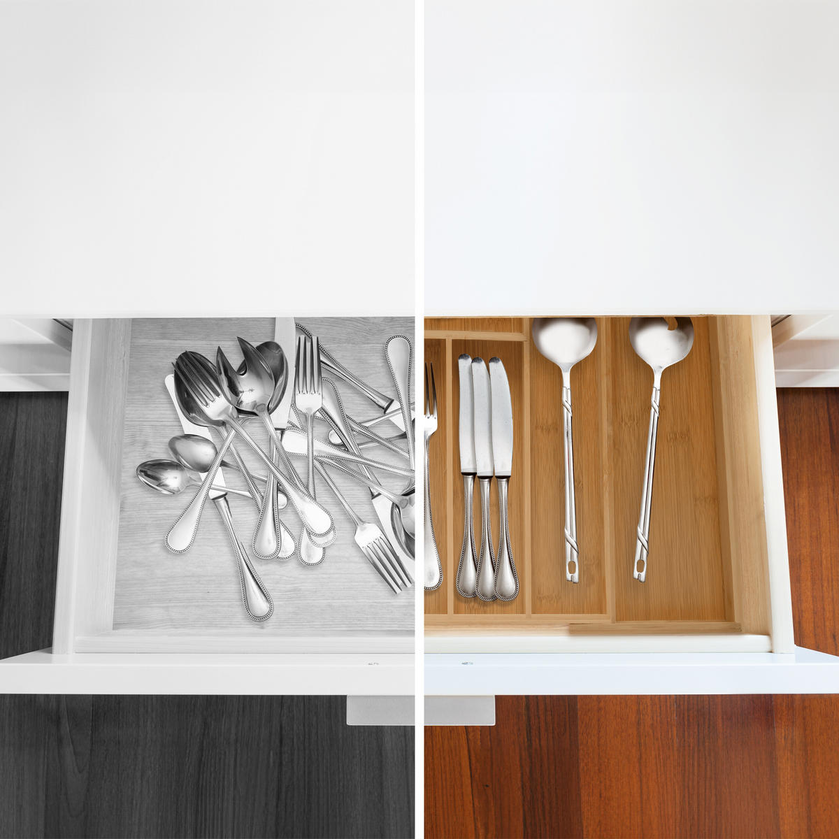 BESTECKKASTEN - Hellbraun, Holz/Holzwerkstoff (38/6.5/35.5cm) - Relaxdays