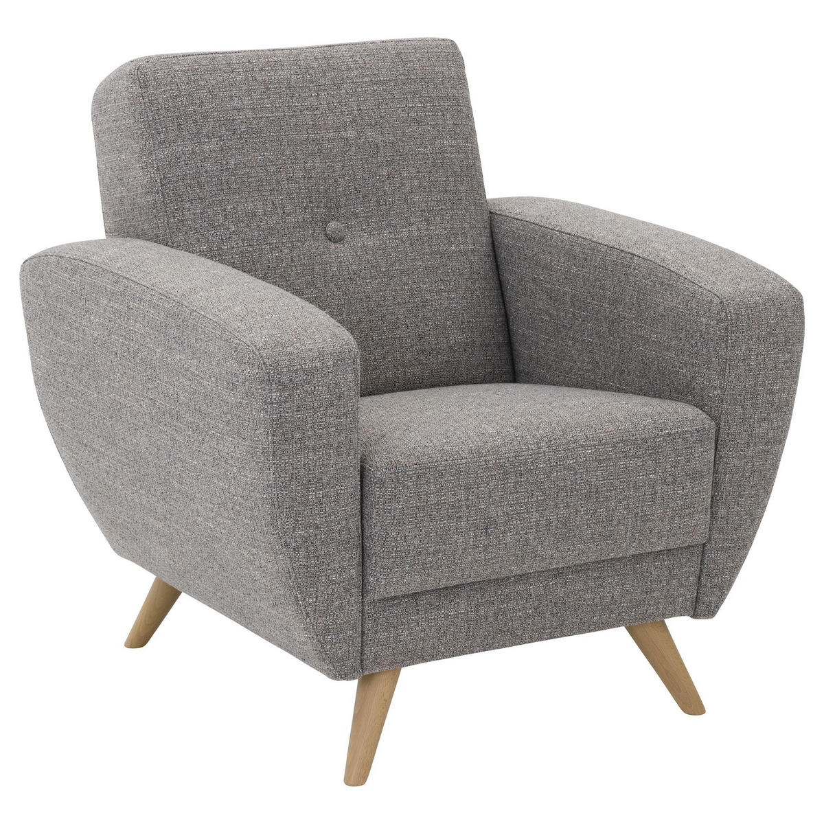 POLSTERSESSEL Kazdoia Flachgewebe grau - Grau, Kunststoff (82/85/83cm) - 58aufmkessel