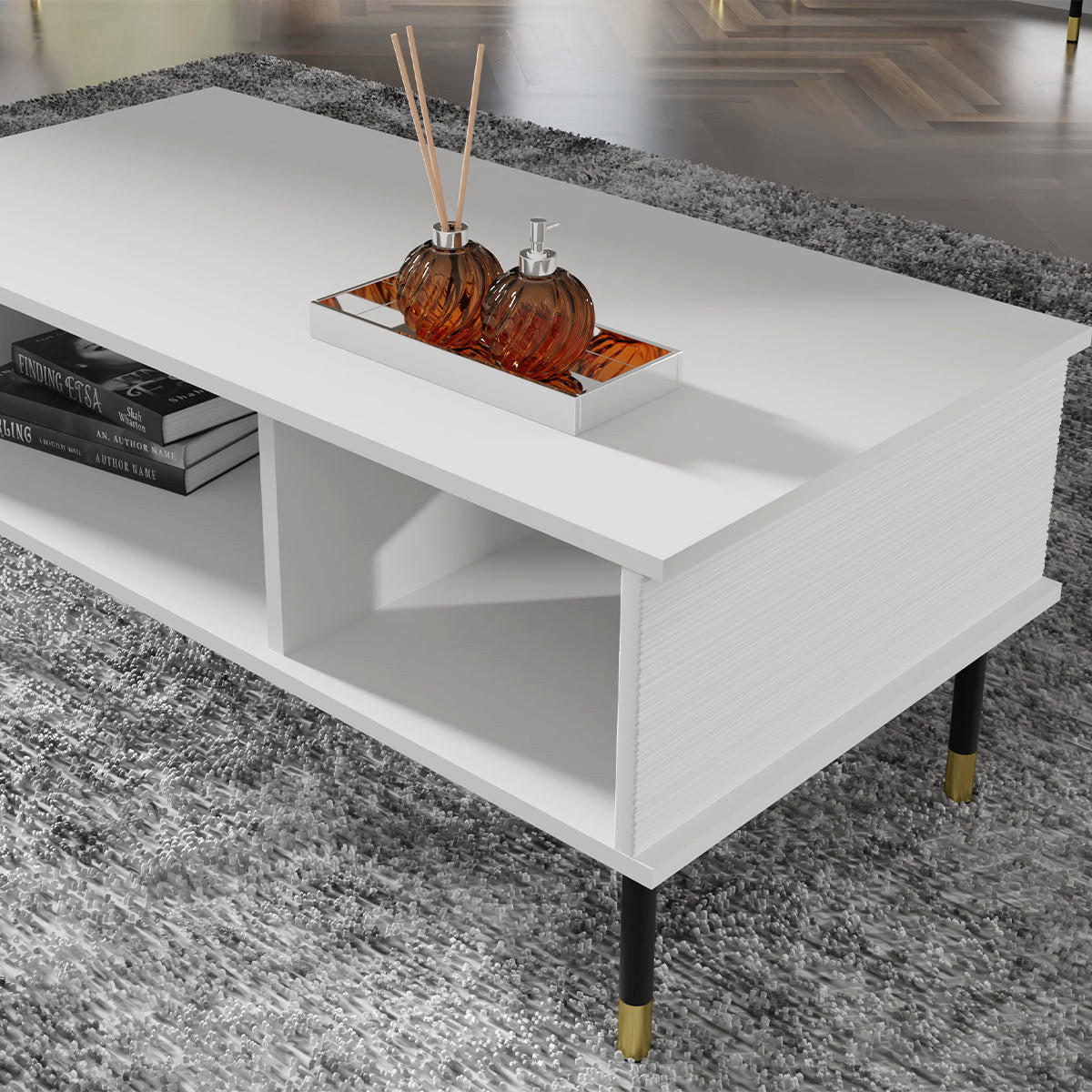 KLUBSKA MIZICA Rani Bela - bela, leseni material (55/110/45cm) - Petits-meubles