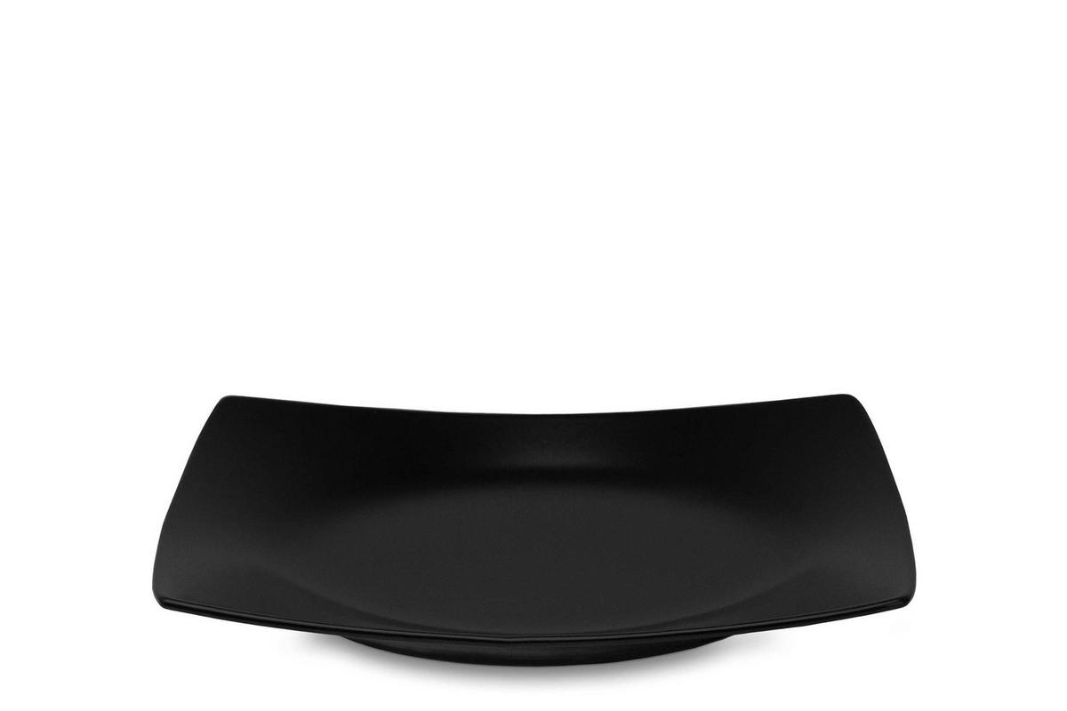 TELLERSET EPIRI Dessertteller 6 Personen 6-tlg - Schwarz, Keramik (21cm) - KONSIMO®