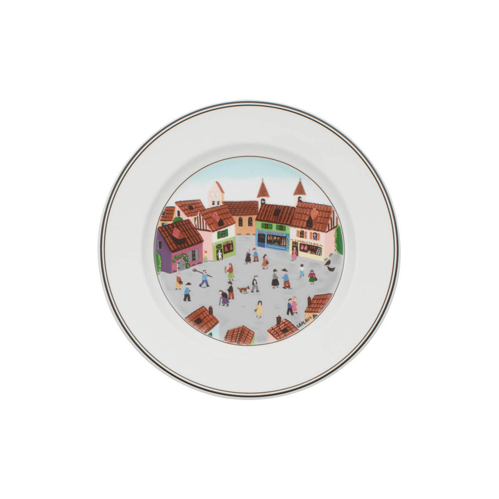 FRÜHSTÜCKSTELLER DORF Design Naif bunt ø 21 cm - Multicolor, Keramik (21cm) - Villeroy & Boch